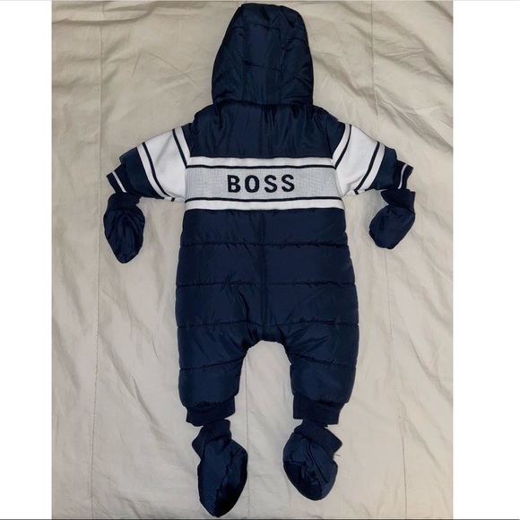 Hugo Boss Jackets & Coats Hugo Boss Baby Boy 3pc Snowsuit In Navy With White Detail Poshmark